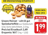 Aktuelles Speisekartoffeln Angebot bei EDEKA in Karlsruhe ab 1,99 €
