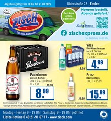 Bier im Zisch Prospekt "Aktuelle Angebote" mit 1 Seiten (Emden)