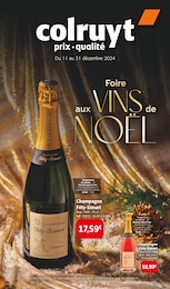 Prospectus Colruyt à Tavaux, "Foire aux VINS de NOËL", 12 pages, 11/12/2024 - 31/12/2024