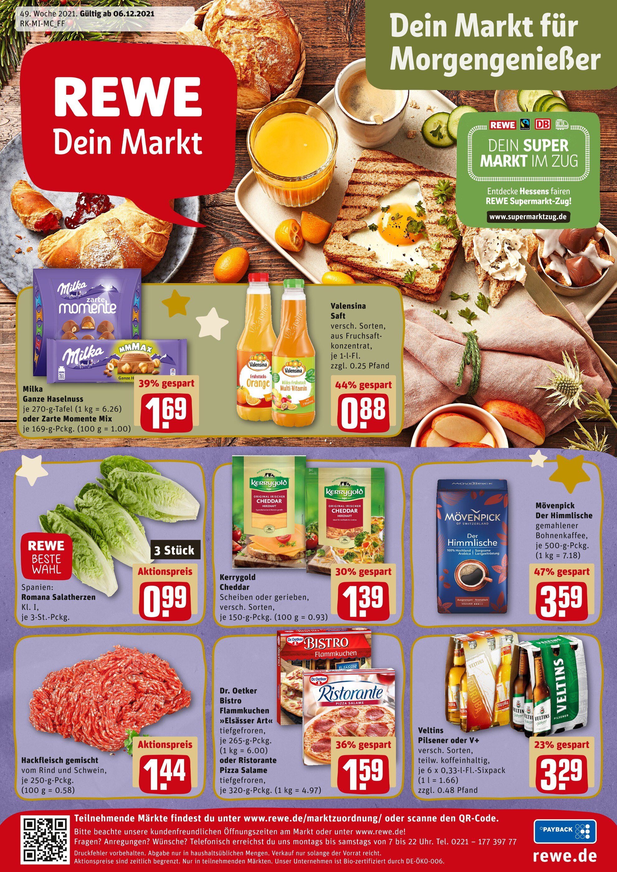 REWE Prospekt für Bad Homburg mit 17 Seiten REWE Prospekt für Bad Homburg: "Top Angebote", 17 Seiten, 06.12.2021 - 11.12.2021