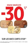 Promo -30% de remise immédiate sur les bacs carte d'or à  dans le catalogue Intermarché à La Farlède