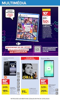 Promotion Samsung Galaxy dans le prospectus Carrefour, valable du 13/10/2026 au 26/10/2026 Promo Samsung Galaxy dans le catalogue Carrefour du moment à la page 61