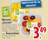 Obstsalat "Gourmet" oder Ananasstücke von Obstwerk im aktuellen EDEKA Prospekt für 3,49 €