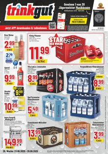 Trinkgut Prospekt der KW 25 "Aktuelle Angebote" Aktueller Trinkgut Prospekt "Aktuelle Angebote" Seite 1 von 6 Seiten