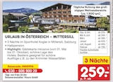 URLAUB IN ÖSTERREICH – MITTERSILL von Sporthotel Kogler im aktuellen Netto Marken-Discount Prospekt für 259,00 €