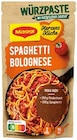 Aktuelles Fix Lachs-Sahne Gratin oder Herzensküche Würzpaste Spaghetti Bolognese Angebot bei REWE in Wiesbaden ab 0,44 €