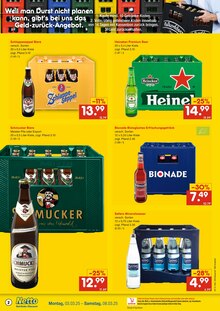 Bier im Netto Marken-Discount Prospekt "DER ORT, AN DEM DU IMMER AUSGEZEICHNETE PREISE FINDEST." mit 6 Seiten (Aschaffenburg)