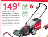 Mr.Bricolage Achères - Promo Tondeuse Électrique Poussée E1637P 1600 W Promo Tondeuse Électrique Poussée E1637P 1600 W à 149,00 € dans le catalogue Mr.Bricolage à Achères