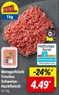 Frisches Schweine-Hackfleisch Angebote von Metzgerfrisch bei Lidl Passau für 4,49 €