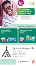 Apotheke Prospekt von mea - meine apotheke in Breitenbach Aktueller mea - meine apotheke Apotheken Prospekt für Breitenbach: Unsere Juni-Angebote mit 4} Seiten, 01.06.2025 - 30.06.2025