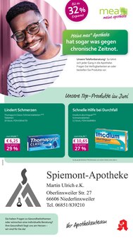 Aktueller mea - meine apotheke Prospekt "Unsere Juni-Angebote" Seite 1 von 4 Seiten für St. Wendel