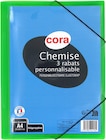 Chemise 3 rabats personnalisable - cora en promo chez Carrefour Châtillon à 3,21 €