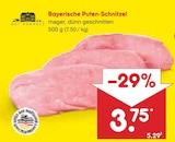 Bayerische Puten-Schnitzel im Netto Marken-Discount Prospekt Bayerische Puten-Schnitzel von Gut Ponholz im aktuellen Netto Marken-Discount Prospekt für 3,75 €