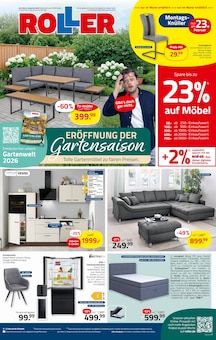 Kühlschrank im ROLLER Prospekt "Eröffnung der Gartensaison" mit 16 Seiten (Flensburg)