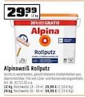 Alpinaweiß Rollputz Angebote von Alpina bei OBI Fürth für 29,99 €