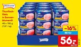 Thunfischfilets in Sonnenblumenöl im Angebot bei Netto Marken-Discount in Mühlhausen Thunfischfilets in Sonnenblumenöl Angebote von Dreimaster bei Netto Marken-Discount Mühlhausen für 56,00 €