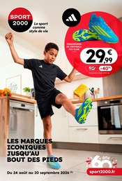 Promos Chaussures dans le catalogue "LES MARQUES ICONIQUES JUSQU’AU BOUT DES PIEDS" de Sport 2000 Chaussures en promo dans le catalogue Sport 2000 à la page 1