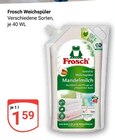 Weichspüler im Angebot bei GLOBUS in Bruchsal Weichspüler Angebote von Frosch bei GLOBUS Bruchsal für 1,59 €