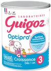 Lait de croissance en poudre - Guigoz en promo à 5,99 € chez Supermarchés Match Lait de croissance en poudre - Guigoz dans le catalogue Supermarchés Match