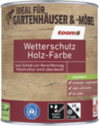 Wetterschutz-Holzfarbe im Angebot bei toom Baumarkt in Goslar Wetterschutz-Holzfarbe Angebote von toom bei toom Baumarkt Goslar für 12,99 €