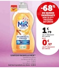 Liquide vaisselle - MIR en promo chez Super U Mulhouse à 0,57 €