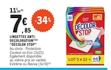 Lingettes anti-décoloration - DÉCOLOR STOP dans le catalogue E.Leclerc