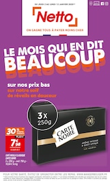 Catalogue Discount Alimentaire Netto en cours à Chambourcy et alentours, "LE MOIS QUI EN DIT BEAUCOUP", 16 pages, 02/01/2025 - 13/01/2025