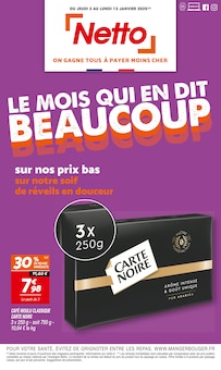 Prospectus Netto de la semaine "LE MOIS QUI EN DIT BEAUCOUP" avec 1 pages, valide du 02/01/2025 au 13/01/2025 pour Nice et alentours