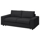 Aktuelles 2er-Bettsofa mit breiten Armlehnen/Hillared anthrazit mit breiten Armlehnen/Hillared anthrazit Angebot bei IKEA in Heidelberg ab 1.149,00 €