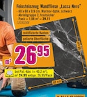Aktuelle Fliesen Angebote bei Hornbach in Offenbach (Main) Aktuelles Feinsteinzeug Wandfliese „Lucca Nero“ Angebot bei Hornbach in Offenbach (Main) ab 26,95 €