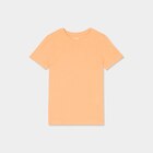 T-shirt en coton manches courtes rose saumon garçon en promo chez La Halle T-shirt en coton manches courtes rose saumon garçon dans le catalogue La Halle