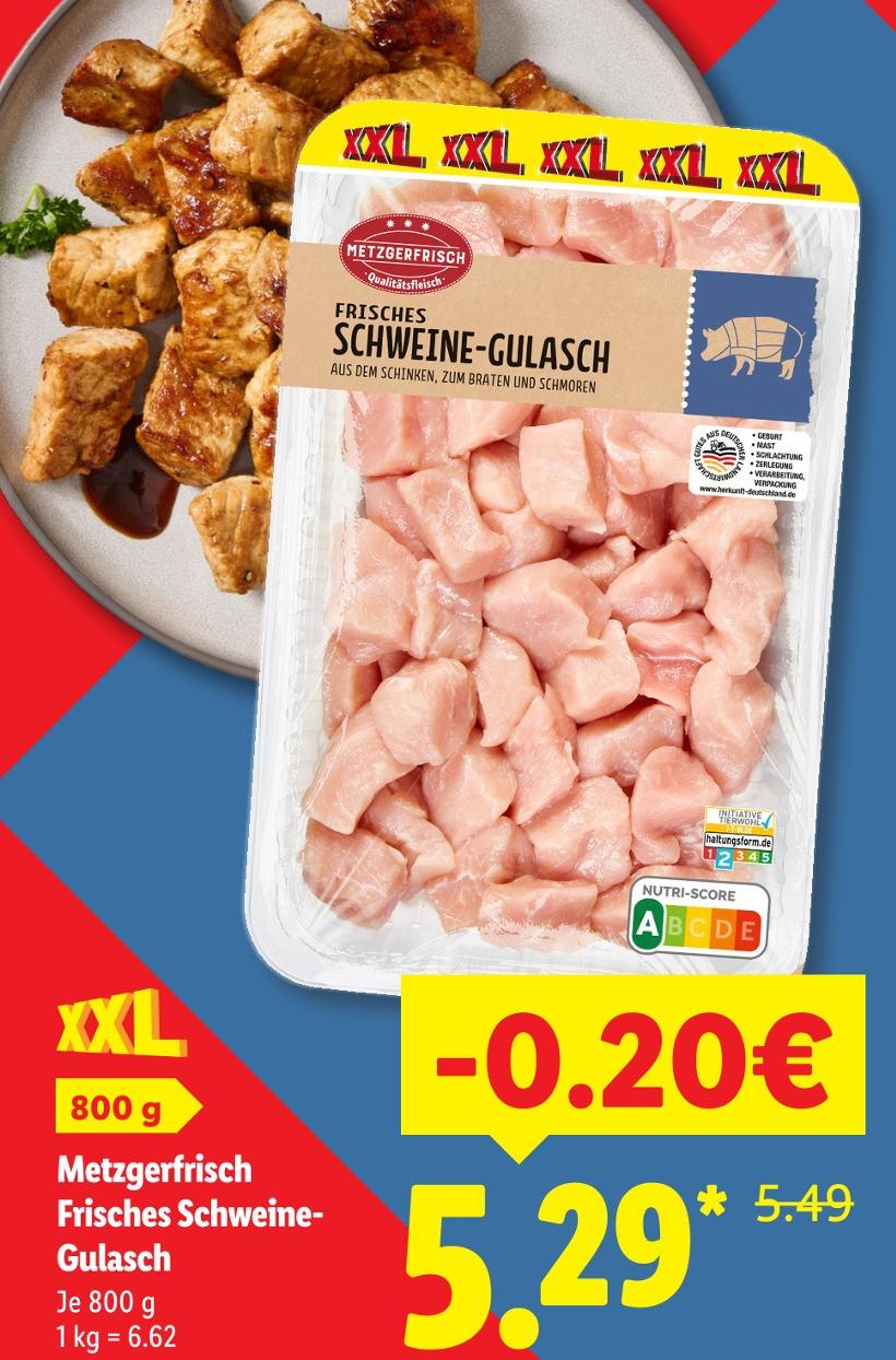 Frisches Schweine-Gulasch