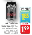 Coca-Cola im Angebot bei EDEKA in Geislingen Coca-Cola Angebote von Jack Daniel's bei EDEKA Geislingen für 1,85 €