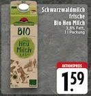 frische Bio Heu Milch Angebote von Schwarzwaldmilch bei EDEKA Hagen für 1,59 €