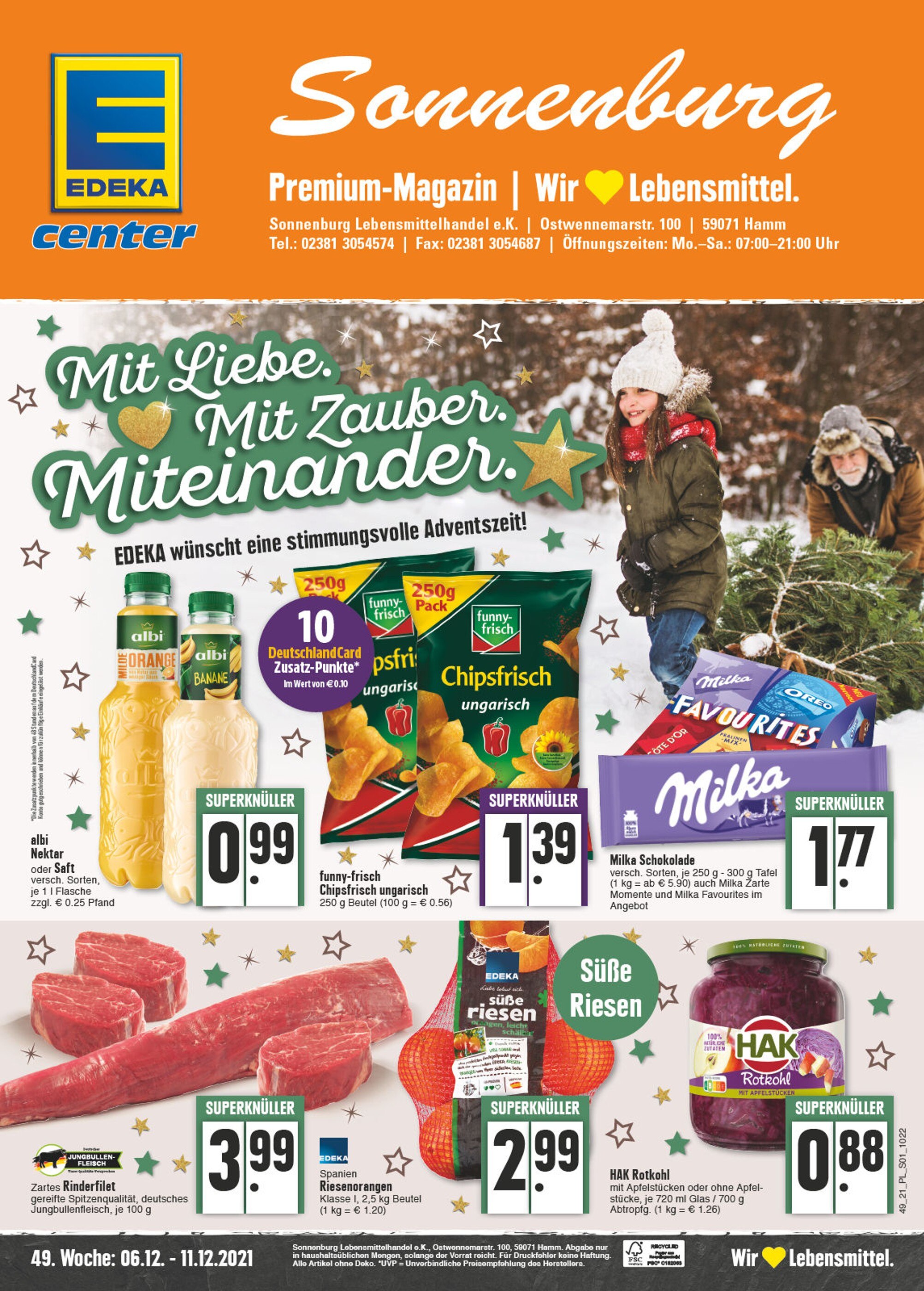 E center Prospekt für Hamm mit 24 Seiten E center Prospekt für Hamm: "Aktuelle Angebote", 24 Seiten, 06.12.2021 - 11.12.2021