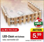 LED-Zaun mit Schnee Angebote bei Zimmermann Hildesheim für 5,99 €