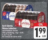 Aktuelles Feine Nürnberger Oblaten Lebkuchen Angebot bei EDEKA in Chemnitz ab 1,99 €