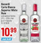 Carta Blanca Superior White Rum bei Trinkgut im Lauingen Prospekt für 10,99 €