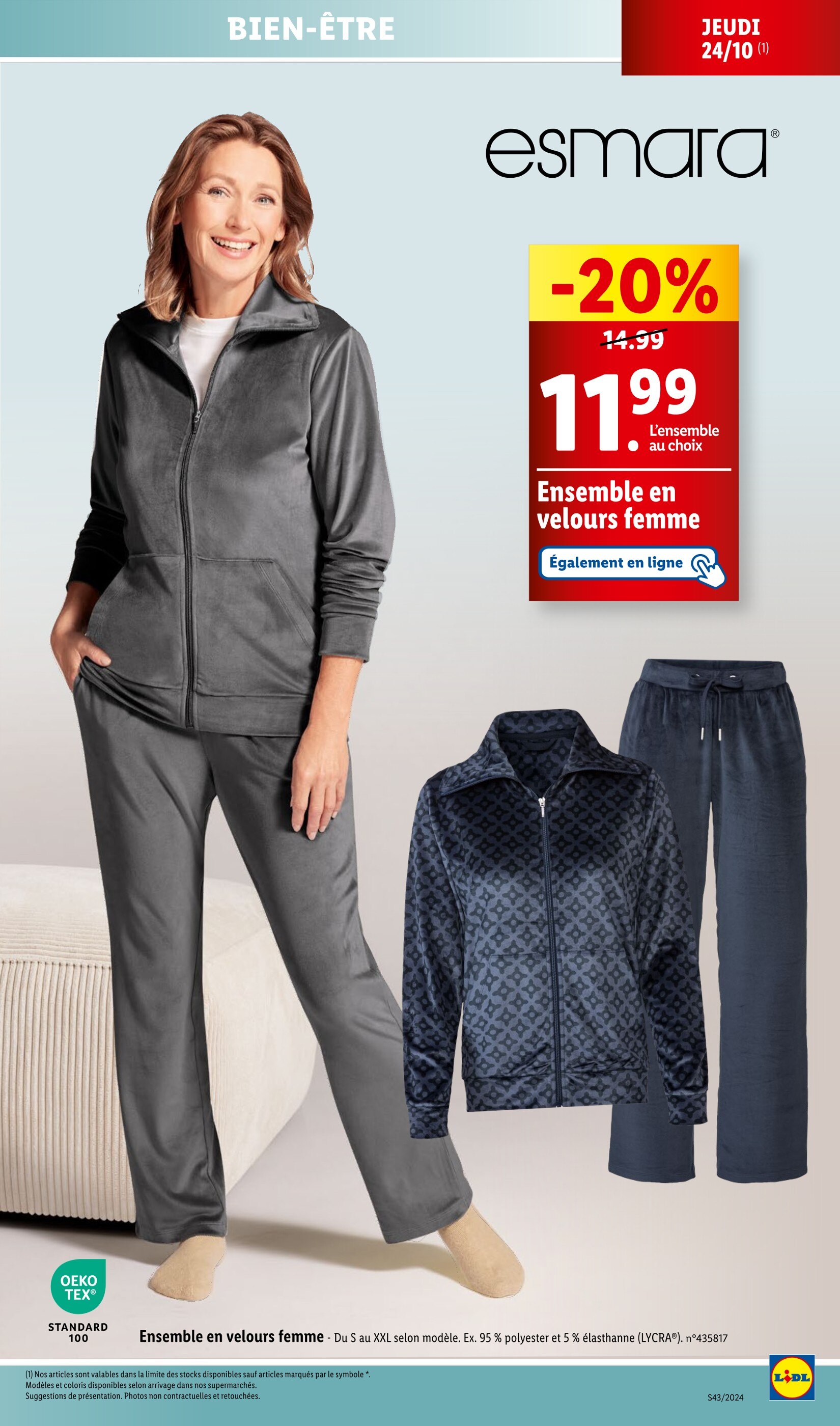 Vetements Lidl Promos et prix dans le catalogue de la semaine