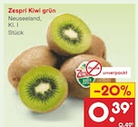 Kiwi grün von Zespri für 0,39 € bei Netto Marken-Discount im Angebot Kiwi grün von Zespri im aktuellen Netto Marken-Discount Prospekt