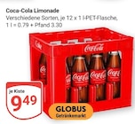 Aktuelle Coca Cola Angebote bei GLOBUS in Homburg Aktuelles Coca-Cola Limonade Angebot bei GLOBUS in Homburg ab 9,49 €