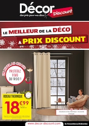 Prospectus Décor Discount à Décines-Charpieu, "Le meilleur de la déco à prix discount", 12 pages, 13/11/2023 - 24/12/2023