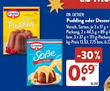 Original Pudding von Dr. Oetker im aktuellen ALDI SÜD Prospekt für 0,69 €
