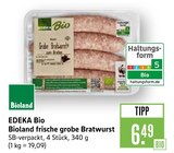 EDEKA Bio Bioland frische grobe Bratwurst Angebote von Bioland bei Marktkauf Reutlingen für 6,49 €