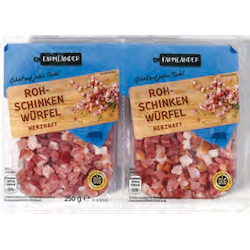Rohschinkenwürfel