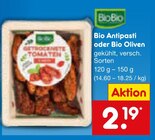 Bio Antipasti oder Bio Oliven im Angebot bei Netto Marken-Discount in Düsseldorf Bio Antipasti oder Bio Oliven Angebote von BioBio bei Netto Marken-Discount Düsseldorf für 2,19 €