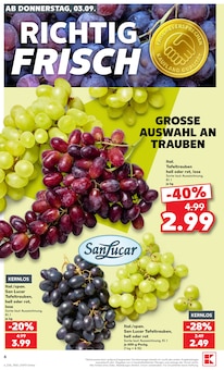 Weintrauben im Kaufland Prospekt "Hier bin ich richtig" mit 60 Seiten (Frankfurt (Main))