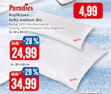 Aktuelle Kopfkissen Angebote bei Kaufhaus Stolz in Lübeck Aktuelles Kopfkissen Softy medium Bio Angebot bei Kaufhaus Stolz in Lübeck ab 24,99 €