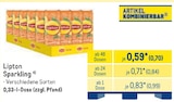Sparkling im METRO Prospekt Sparkling von Lipton im aktuellen METRO Prospekt für 0,70 €