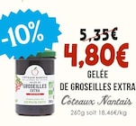Gelée de Groseilles Extra - CÔTEAUX NANTAIS en promo chez Naturalia Gelée de Groseilles Extra - CÔTEAUX NANTAIS dans le catalogue Naturalia